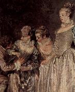 Jean-Antoine Watteau Venezianische Feste oil painting reproduction